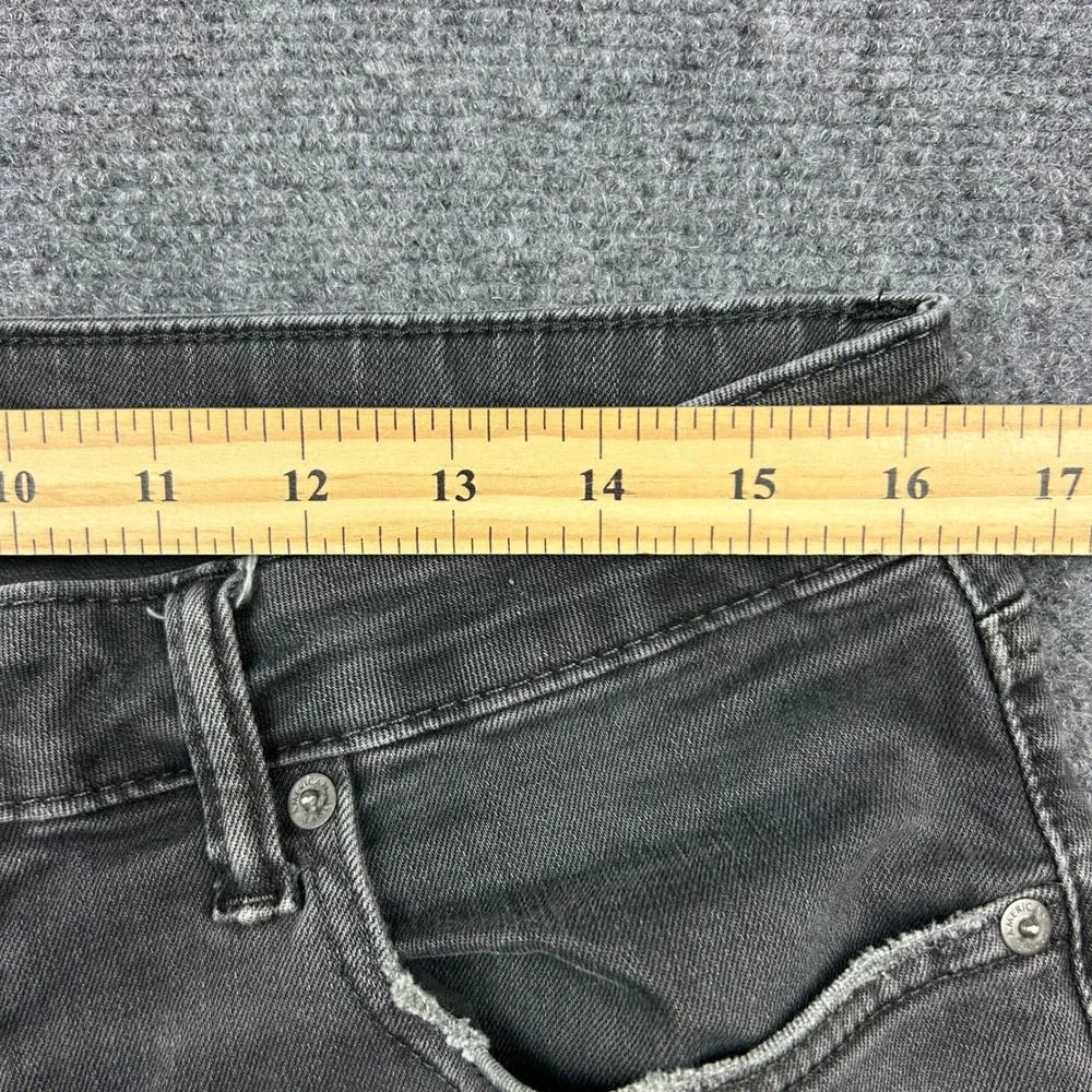 American Eagle Athletic Skinny Jeans‎ Mens 34x32 Black Distressed Ripped Denim